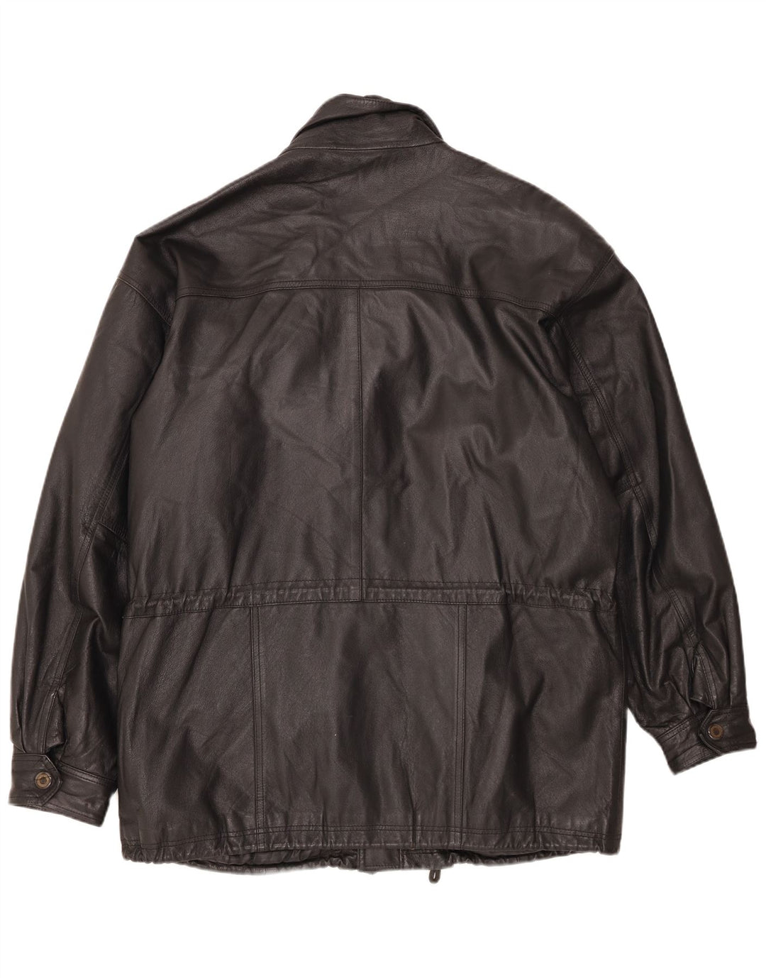 veste en cuir homme vintage UK 42 XL Noir