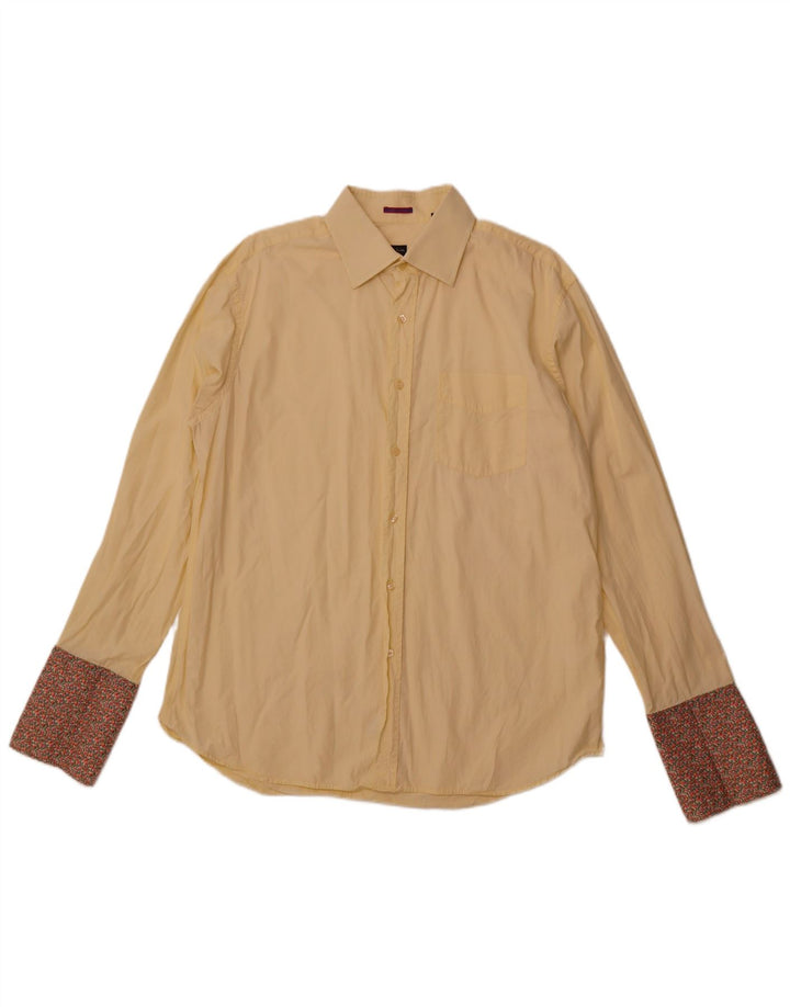 PAUL SMITH Chemise Homme Taille 17 1/2 44 XL Coton Jaune