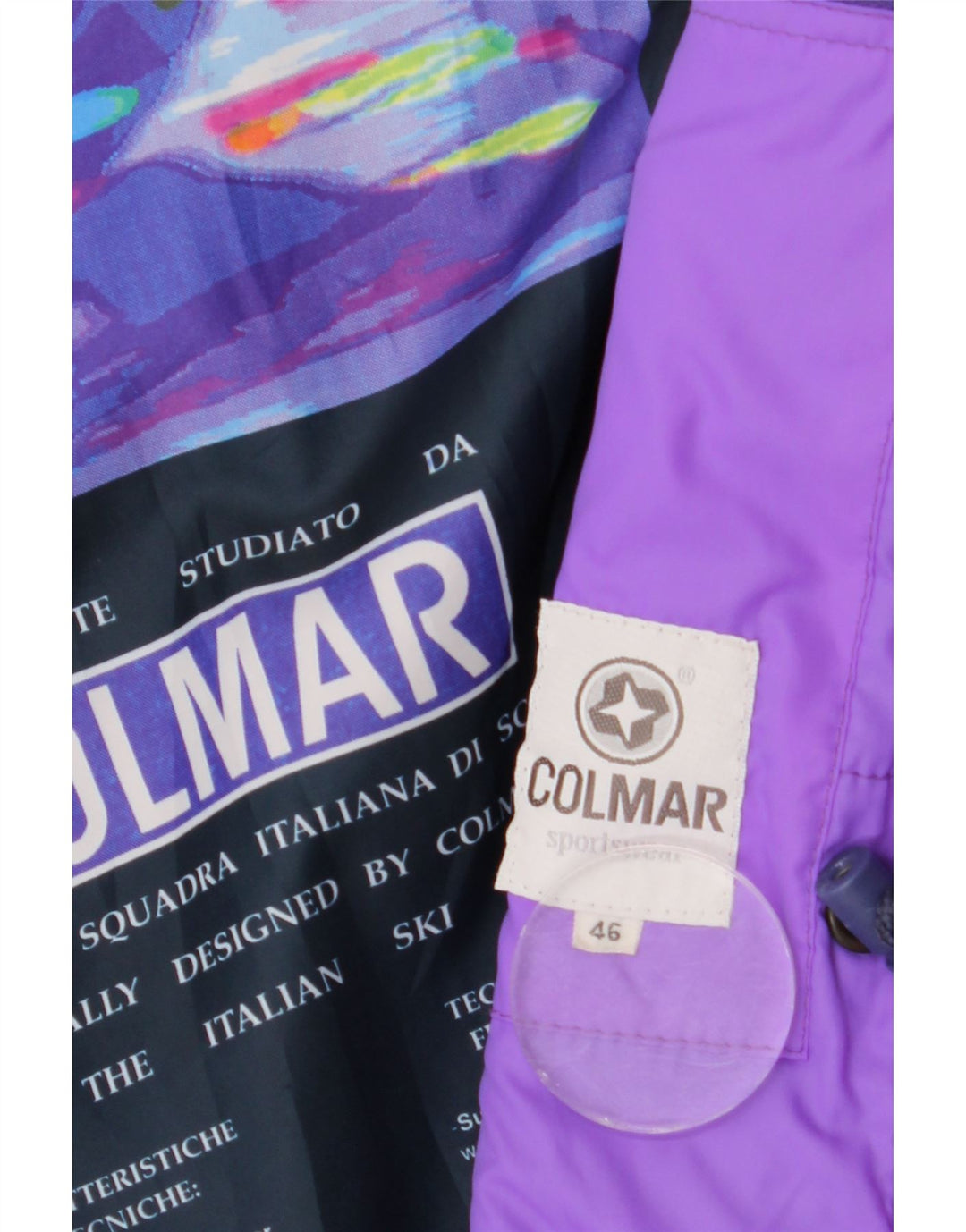 COLMAR Veste de Ski Graphique Oversize Femme IT 46 Large Multicolore