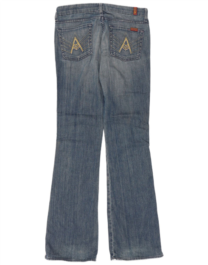 7 For All Mankind Jean évasé Femme W32 L34 Coton Bleu