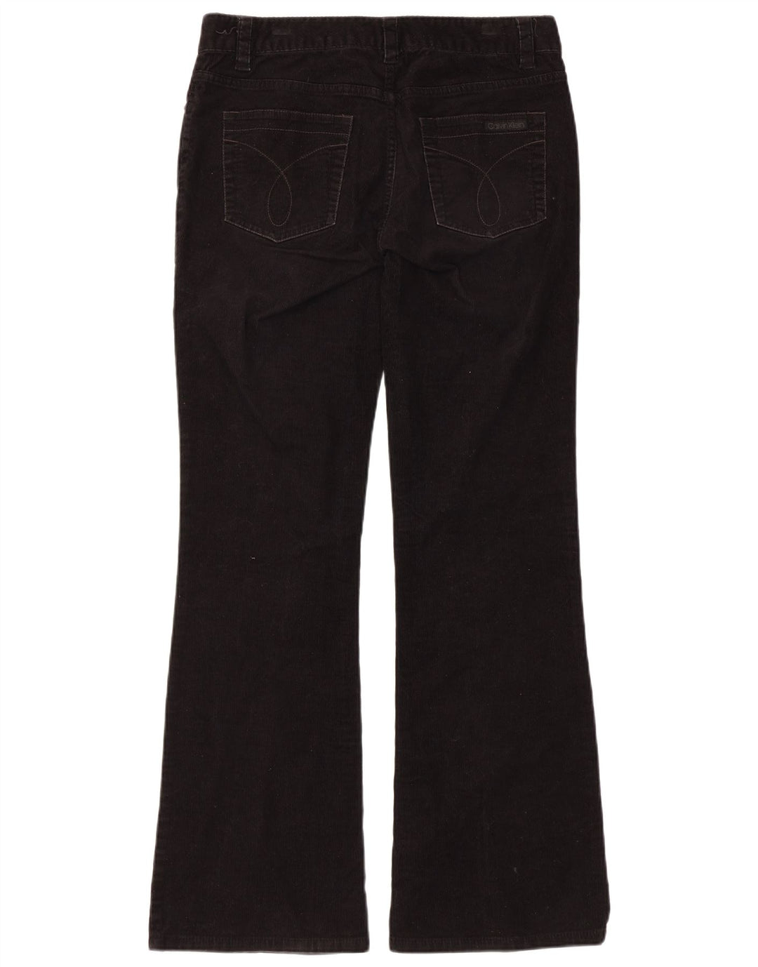 Calvin Klein Pantalon bootcut en velours côtelé pour femme US 8 Medium W32 L31 Noir