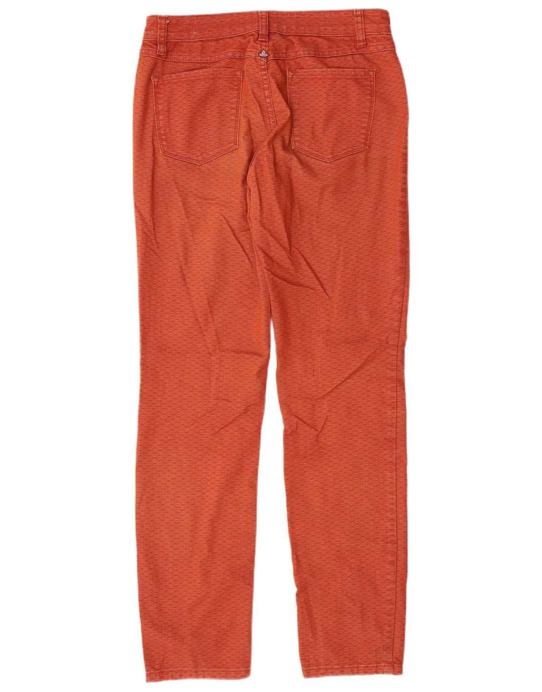 Prana Jean droit pour femme US 4 Small W27 L31 en coton à carreaux orange
