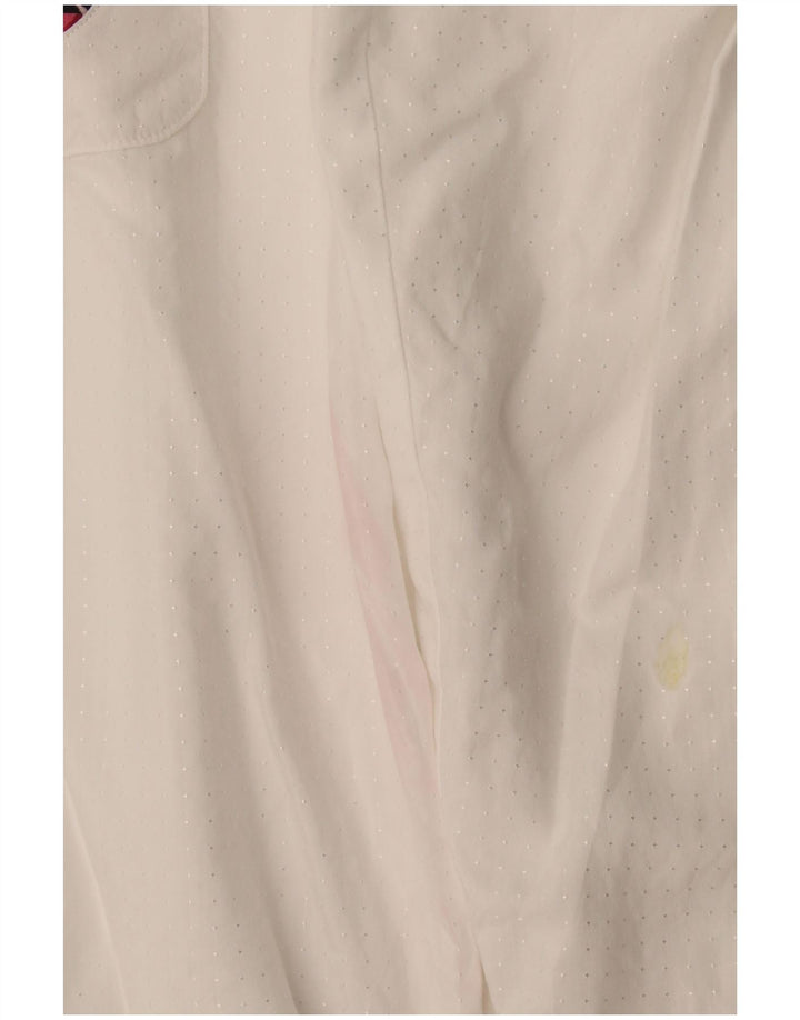 Chemise pull homme vintage grand blanc tacheté