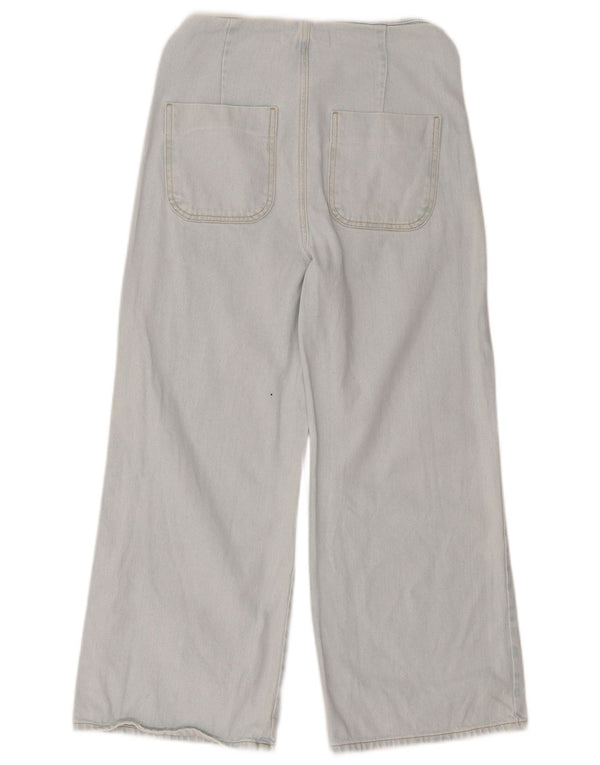 Zara Jean taille haute jambe large pour femme EU 36 XS W26 L25 Bleu