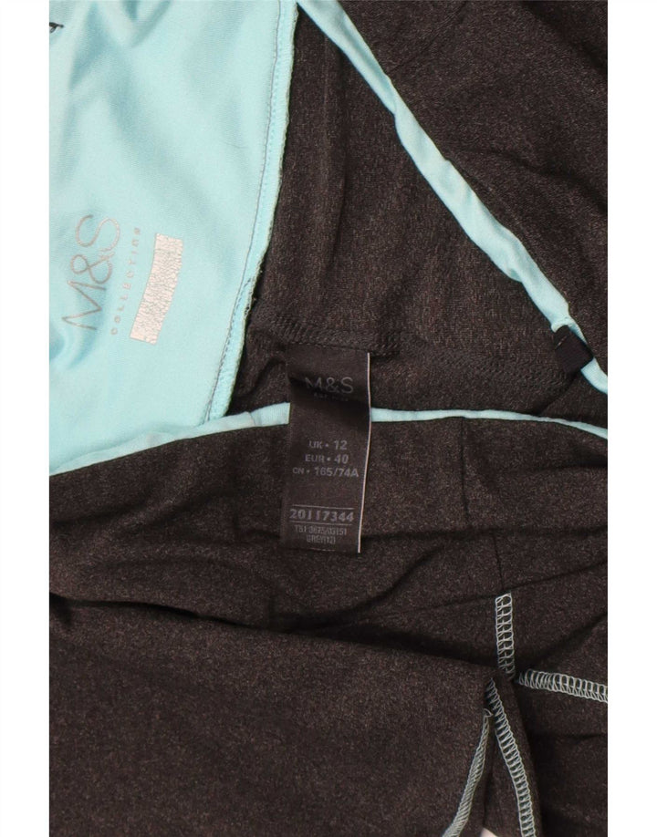 Marks & Spencer Leggings Femme UK 42 Polyester Colorblock Gris Moyen