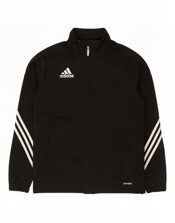 Veste de survêtement Adidas Garçon Climalite 13-14 ans Noir Polyester