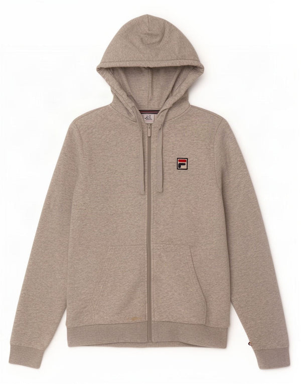 Fila Sweat à capuche zippé pour homme XS Gris Coton