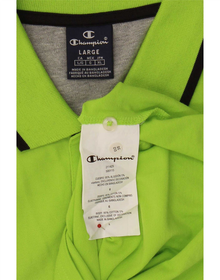 Champion Polo Homme Grand Vert Coton