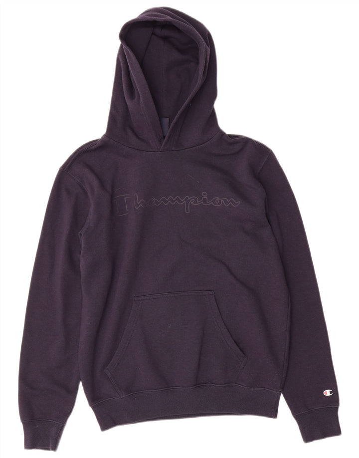 Champion Pull à capuche graphique pour hommes, petit, bleu marine