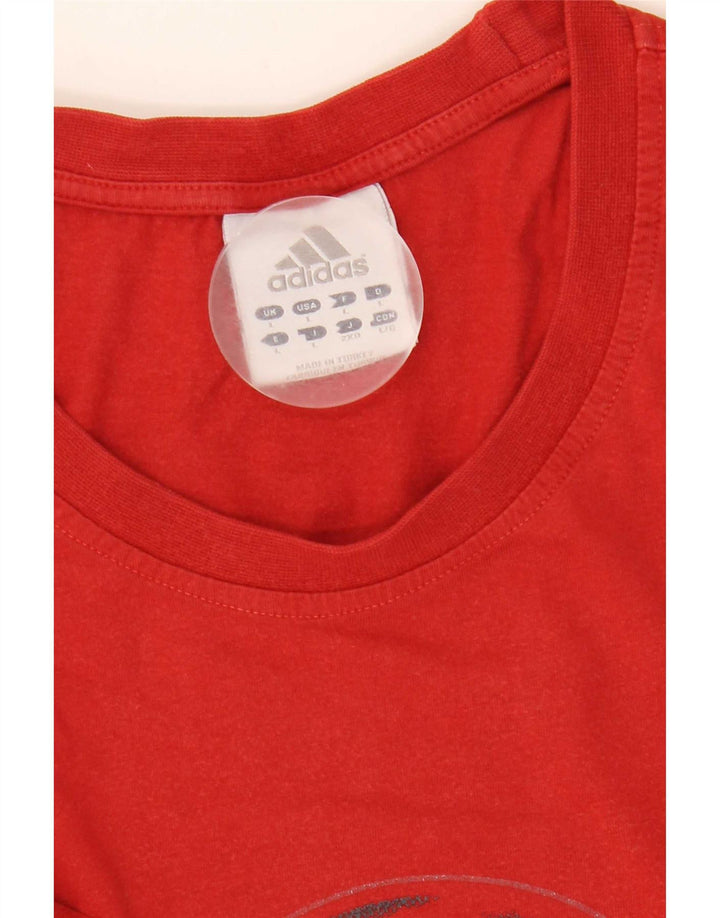 Adidas T-shirt graphique pour hommes, grand, rouge