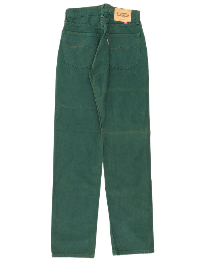 Aviatic Jean droit taille haute femme W29 L33 vert