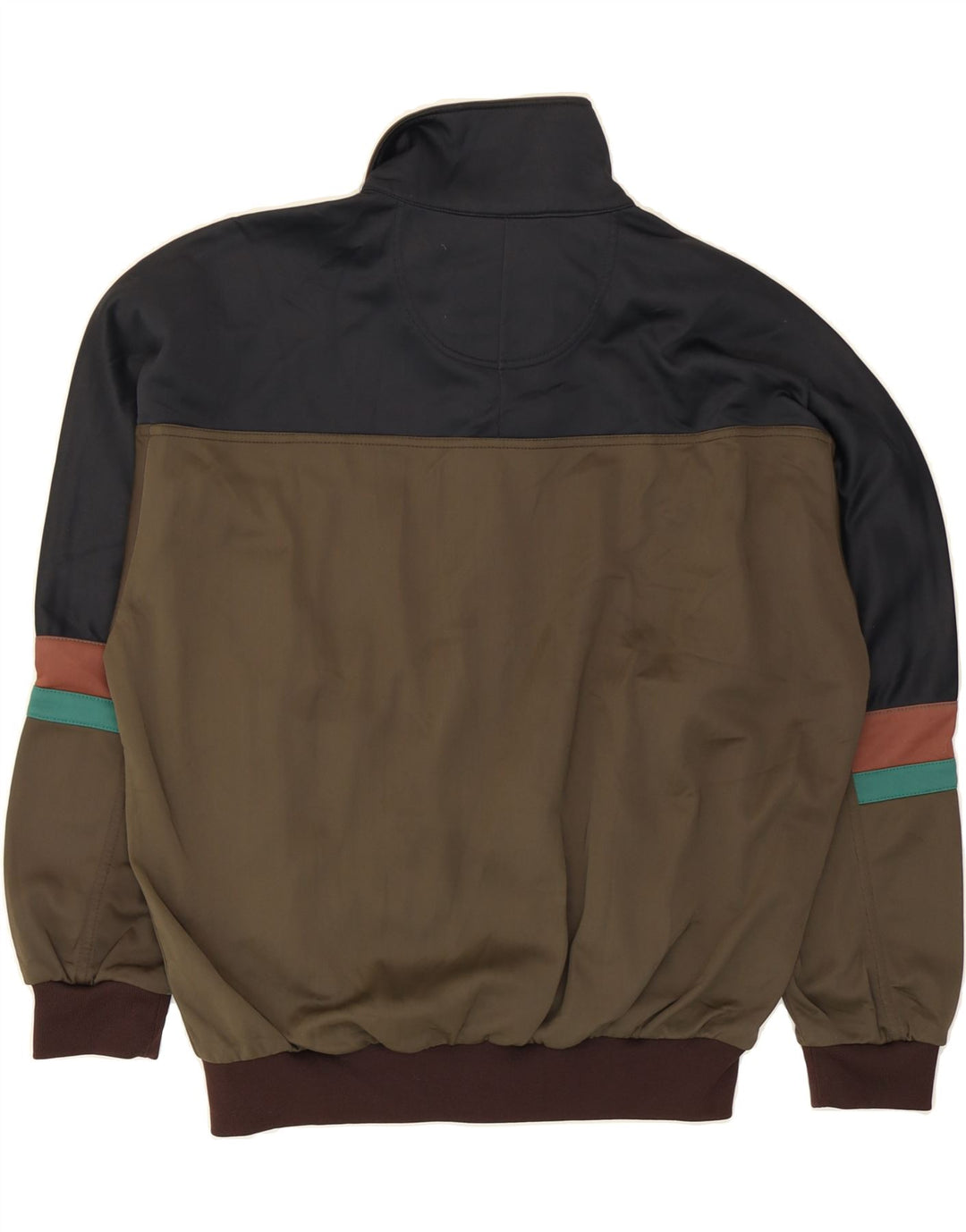 ASICS Veste de survêtement vintage pour homme IT 48 Vert moyen Colourblock