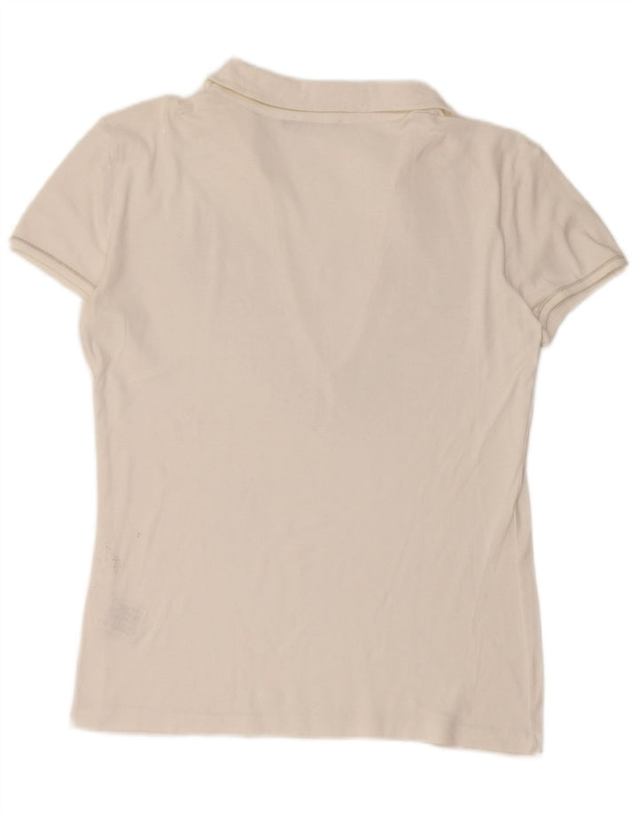 GAS Polo Graphique Femme UK 18 XL Coton Blanc