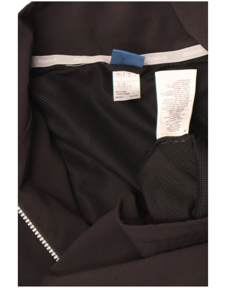 Reebok Veste de survêtement pour homme Petit Noir Polyester Colorblock