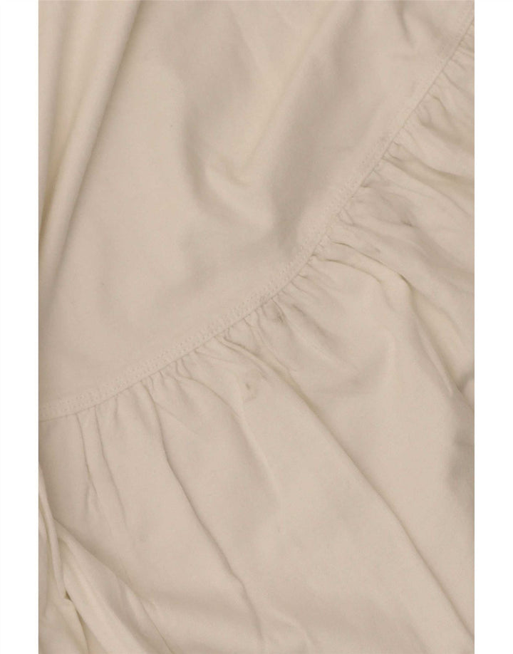 Zara Chemisier surdimensionné pour femme UK 10 Petit coton blanc