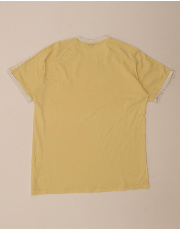 Adidas T-Shirt Homme Haut Large Jaune Coton