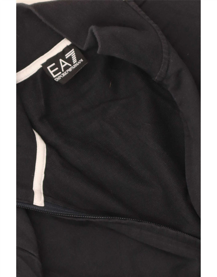 Emporio Armani Veste de survêtement graphique pour homme Small Noir