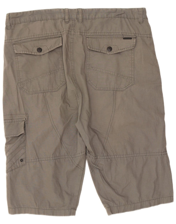 Pierre Cardin Short cargo coupe régulière pour homme XL W38 gris coton