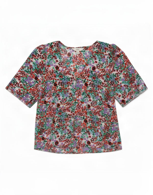 Marks & Spencer Chemisier pour femme UK 14 Grand motif floral multicolore