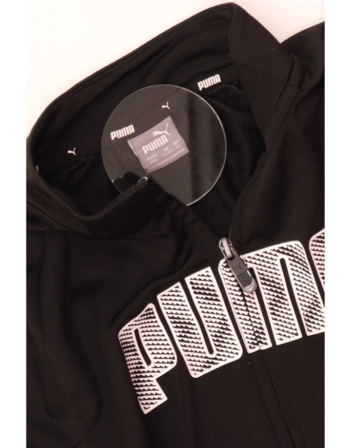 Puma Veste de Survêtement Graphique Garçon 11-12 ans Noir