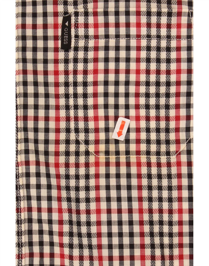 GUESS Mens Shirt UK 42 Large Multicoloured Check Cotton Vintage Guess and Second-Hand Guess from Messina Hembry 