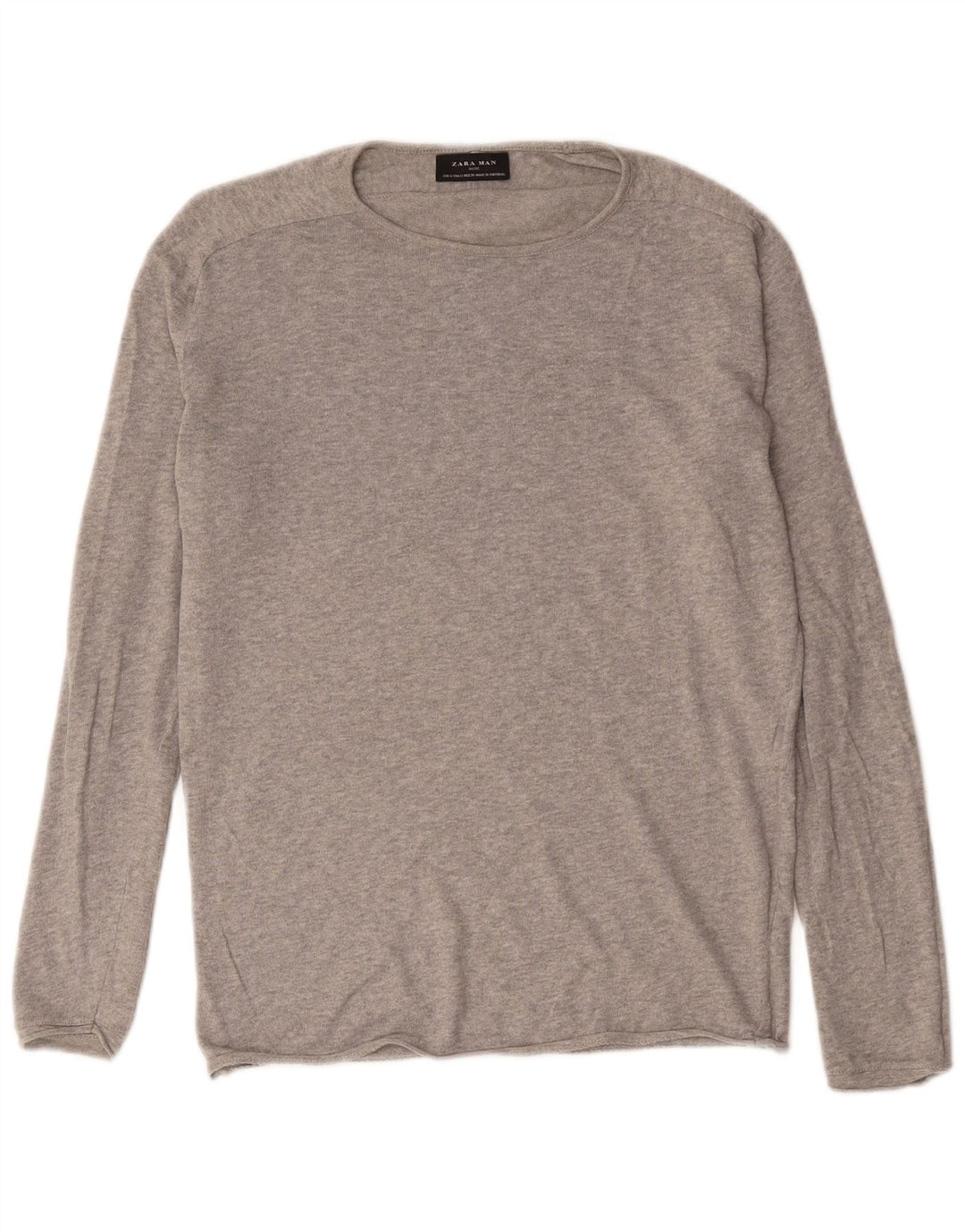 Zara Pull Col Bateau Homme Petit Gris Moucheté