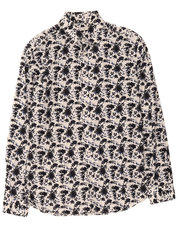 Jack & Jones Chemise Homme Coton Floral Blanc Moyen