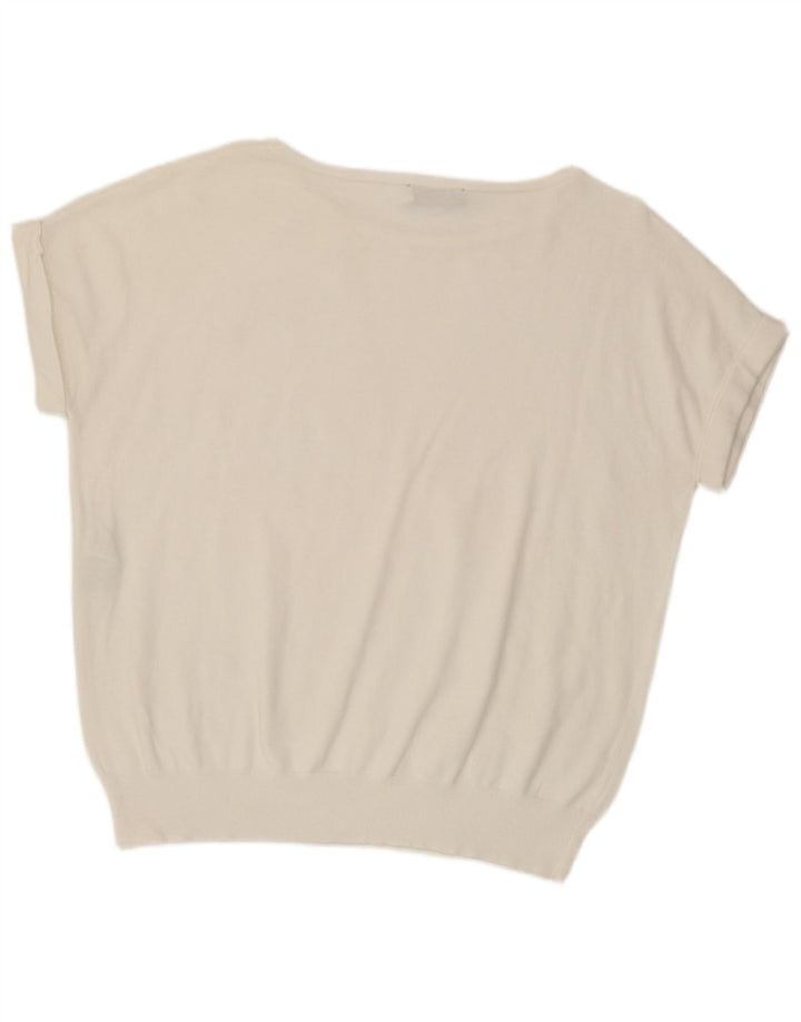 MINT VELVET Chemisier coupe ample pour femme UK 12 Polyamide blanc moyen