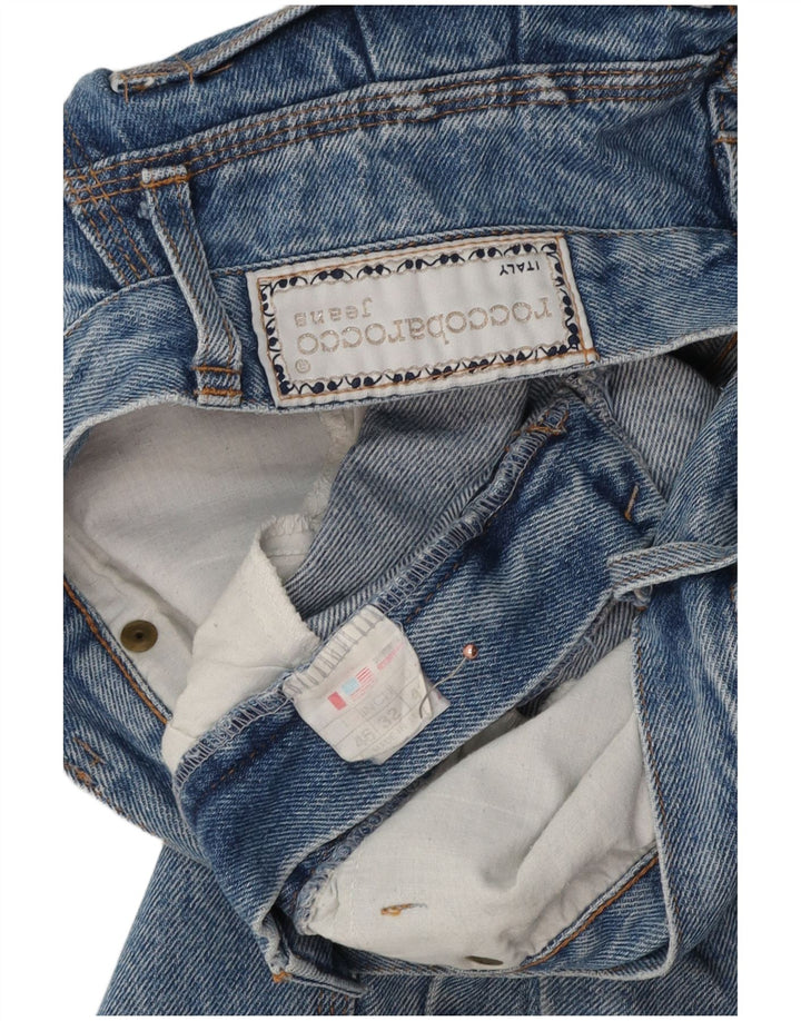 ROCCOBAROCCO Jean Fuselé Femme W32 L27 Bleu Coton