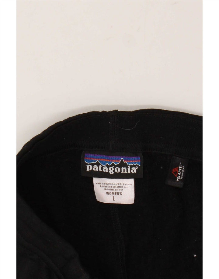 Patagonia Femmes Polartec Leggings UK 16 Grand Noir Polyester