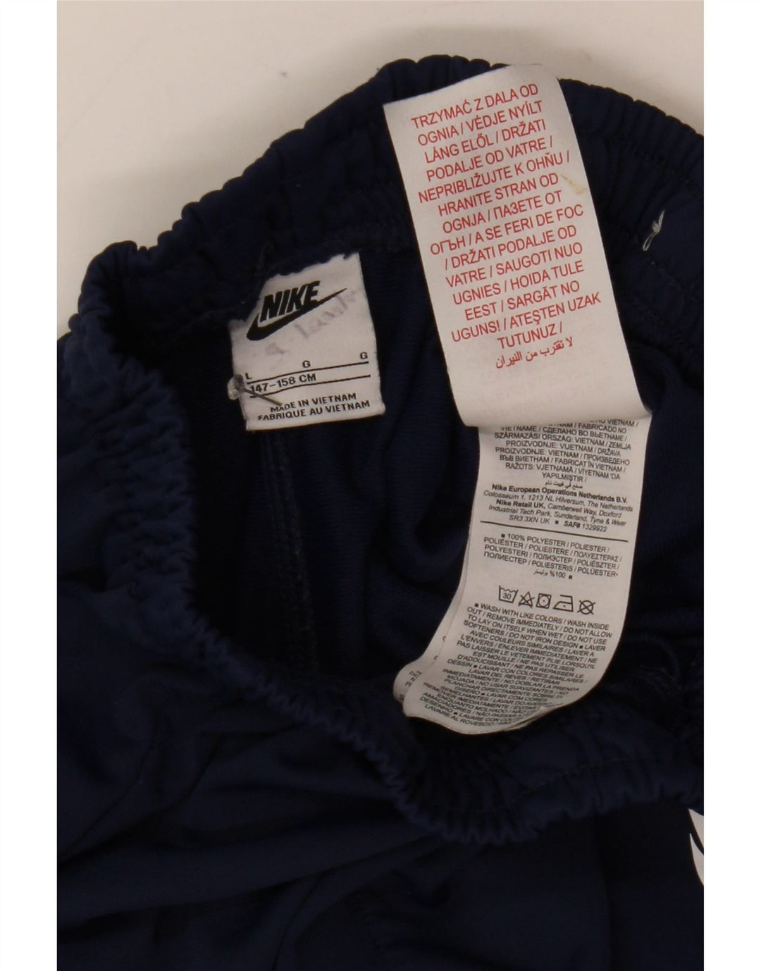 Nike Pantalon de survêtement pour garçon 12-13 ans Large Bleu marine Polyester