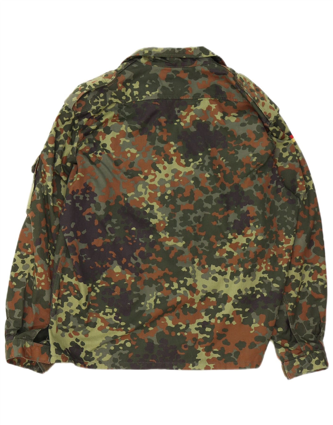 VINTAGE Veste militaire homme UK 40 Grand coton camouflage kaki