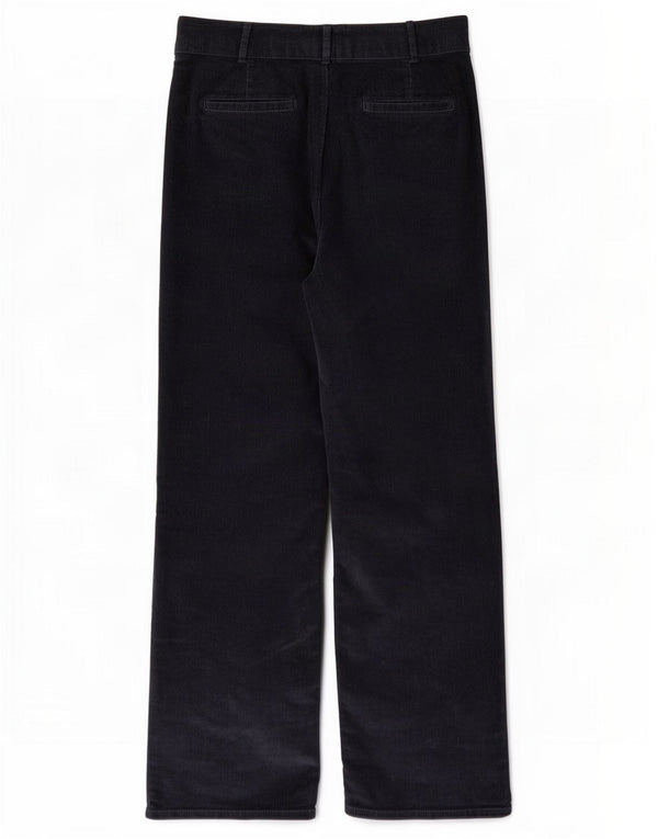 Fat Face Pantalon droit en velours côtelé pour femme UK 12 Medium W30 L30 Bleu marine
