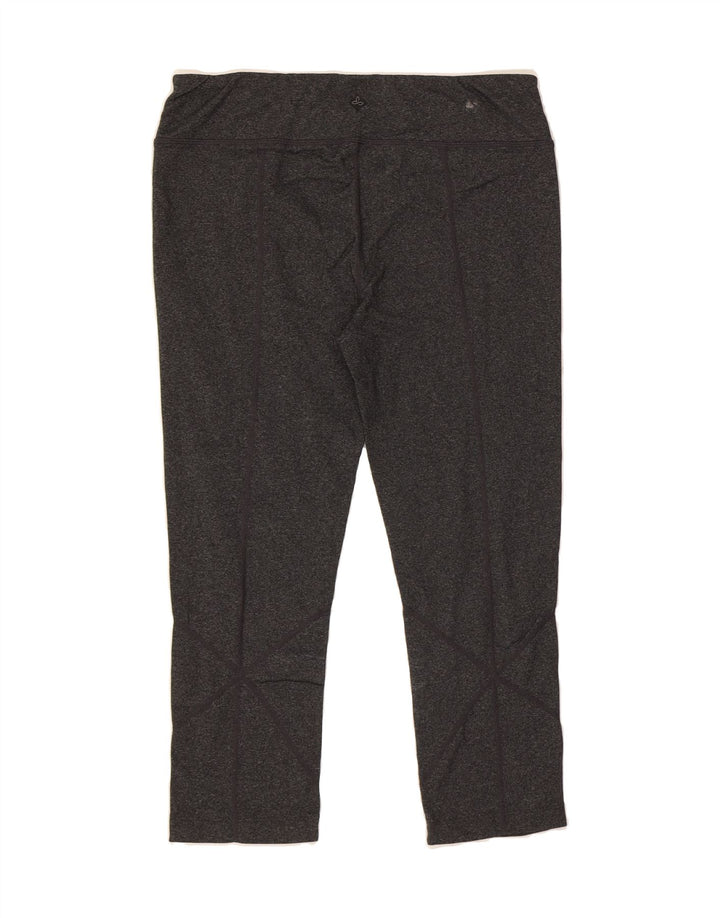 PRANA Womens Capri Leggings UK 12 Large Grey Polyester Vintage Prana and Second-Hand Prana from Messina Hembry 
