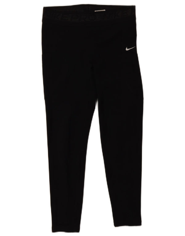 Nike Legging court pour femme UK 44 Polyester noir moyen