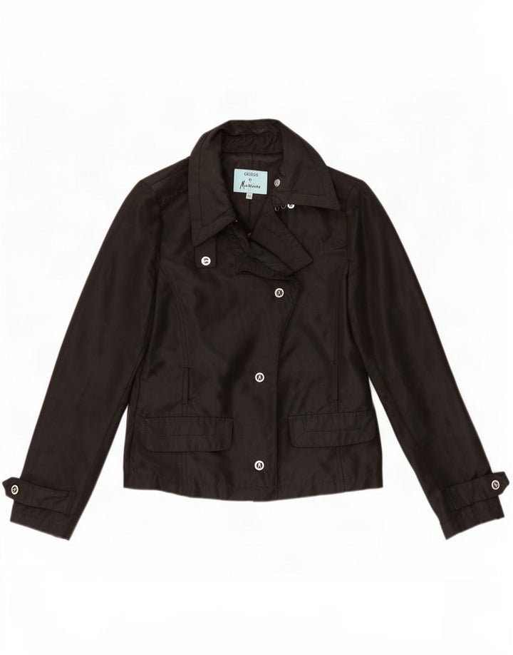 Guess By Marciano Veste Bomber 4 Boutons Femme IT 44 Noir Moyen