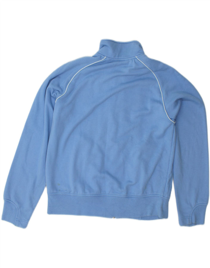 ADIDAS Womens Tracksuit Top Jacket UK 16 Large  Blue Cotton