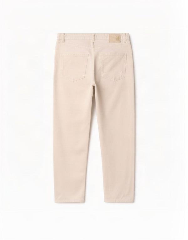 Zara Jean fuselé effet vieilli pour femme EU 36 XS W26 L27 Blanc