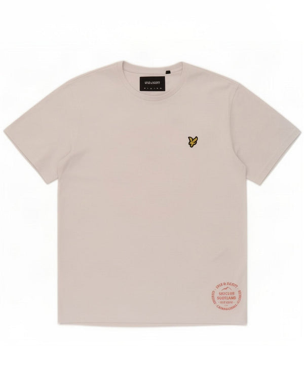 Lyle & Scott T-shirt graphique pour homme en coton blanc moyen