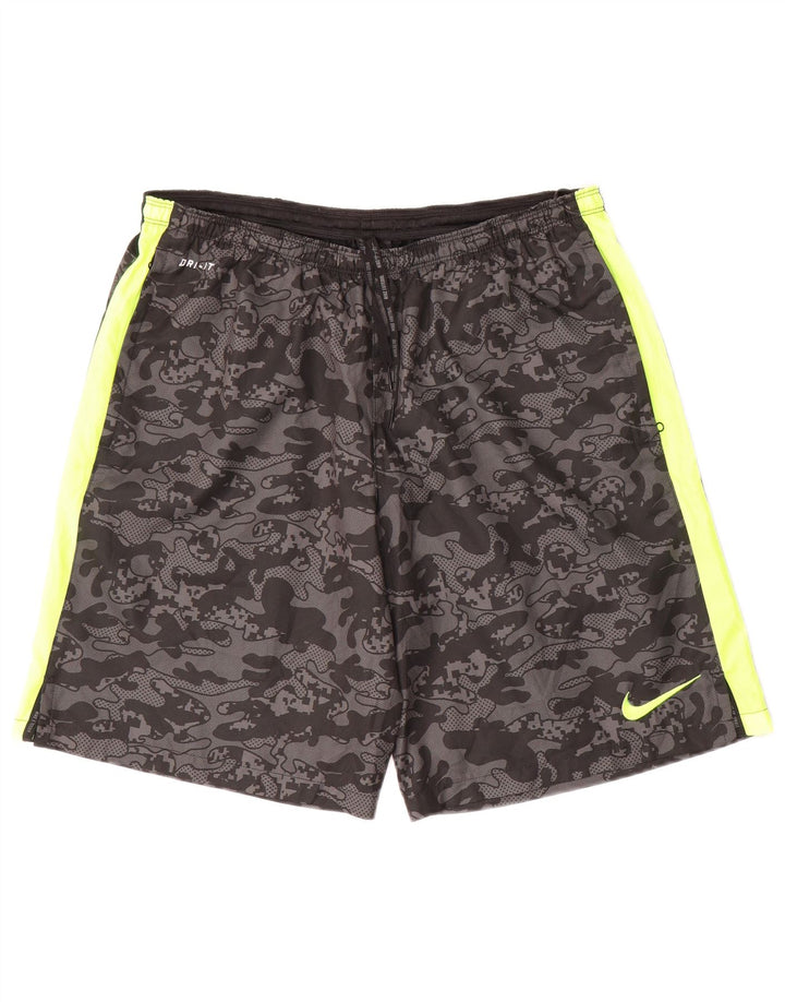Short de sport Nike Dri Fit pour hommes, grand, noir, polyester