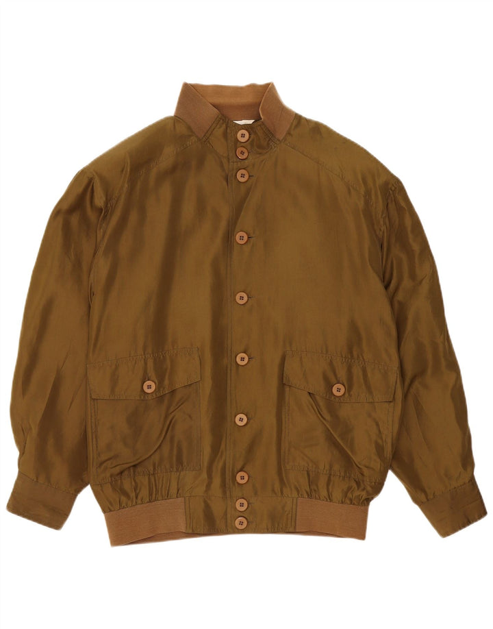 Coocoon Veste Bomber Coupe Ample pour Homme UK 36 Petite Soie Kaki