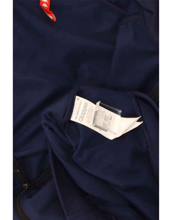 Kappa Veste de Survêtement Graphique Homme Bleu Marine Moyen Colourblock