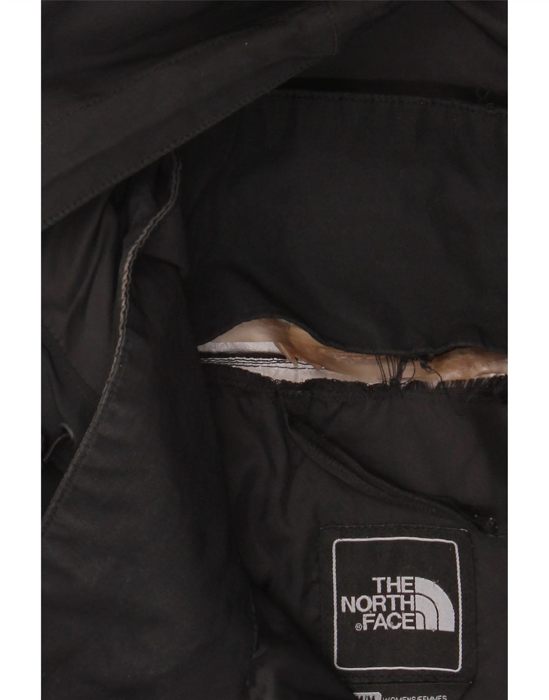 The North Face Trench-coat à capuche pour femme UK 14 Medium Noir Polyester