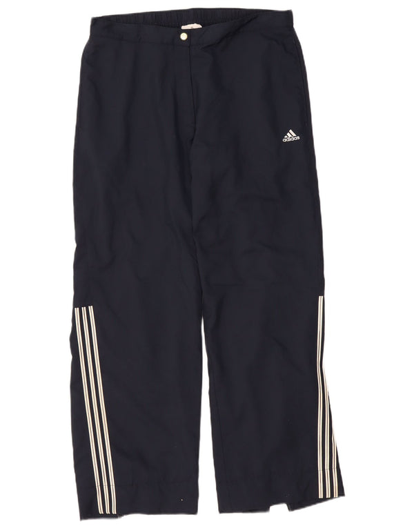 ADIDAS Pantalon de survêtement pour femme UK 16 Large Bleu Marine Polyester