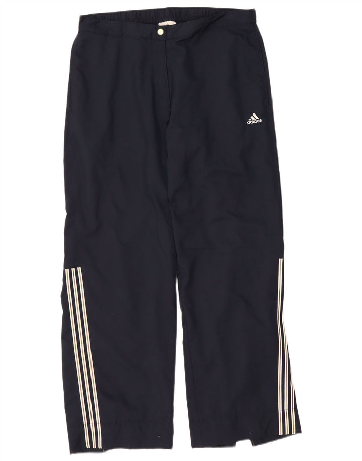 ADIDAS Pantalon de survêtement pour femme UK 16 Large Bleu Marine Polyester