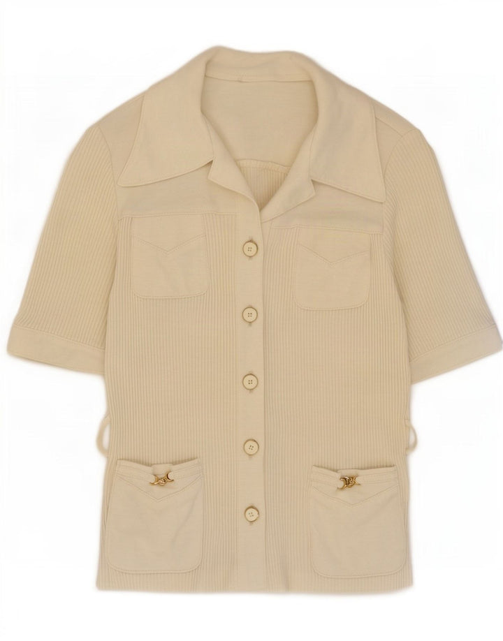Karner Cardigan à manches courtes pour femme IT 40 Small Blanc cassé