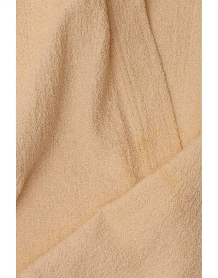 Zara Femme Poncho Crop Top UK 14 Beige Moyen