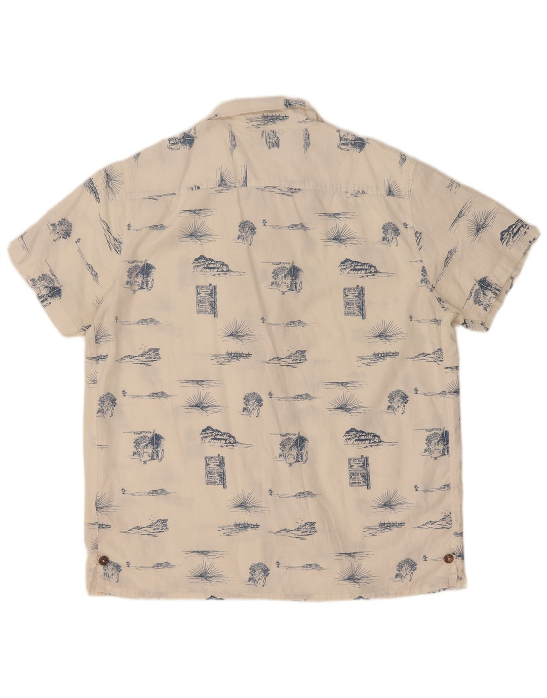Lee Chemise coupe régulière à motif abstrait pour hommes, grand coton blanc