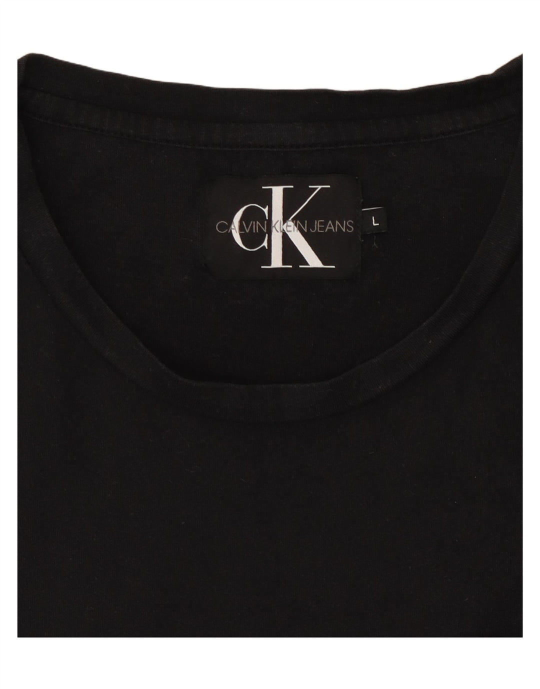 CALVIN KLEIN JEANS T-Shirt Homme Haut Large Noir