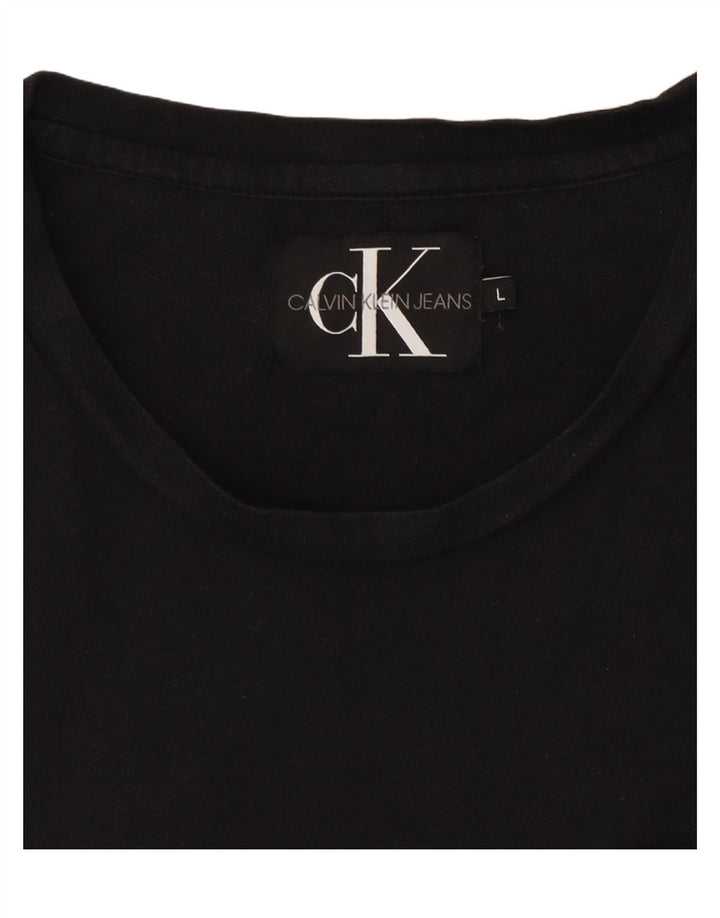 CALVIN KLEIN JEANS T-Shirt Homme Haut Large Noir